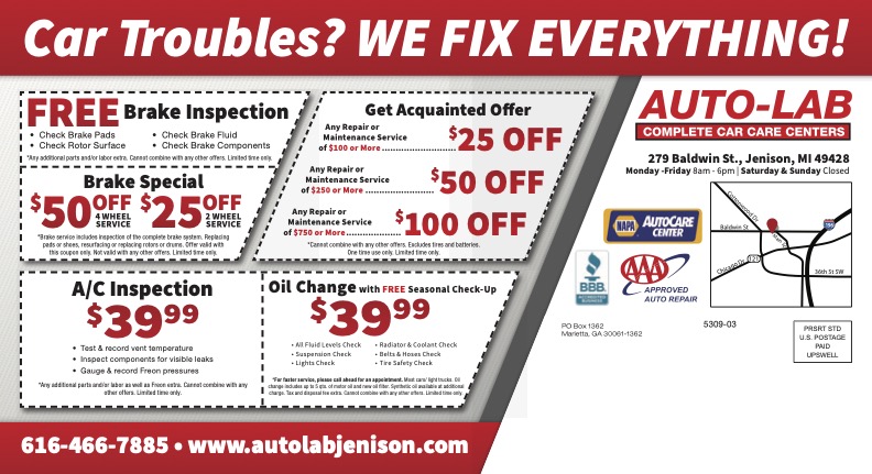 Auto Repair Specials in Jenison | Auto-Lab - Jenison%20Upswell%20Spring%202025